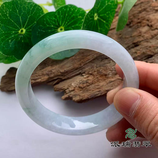 派瑞翡翠 翡翠手镯 糯种 飘花 商品图2