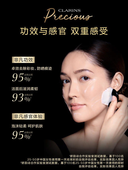 娇韵诗 至臻凝时柔润洁面乳 卸妆温和清洁养肤保湿焕亮 商品图4