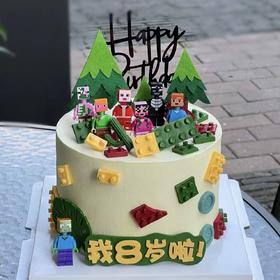 【我的世界】游戏主题儿童蛋糕