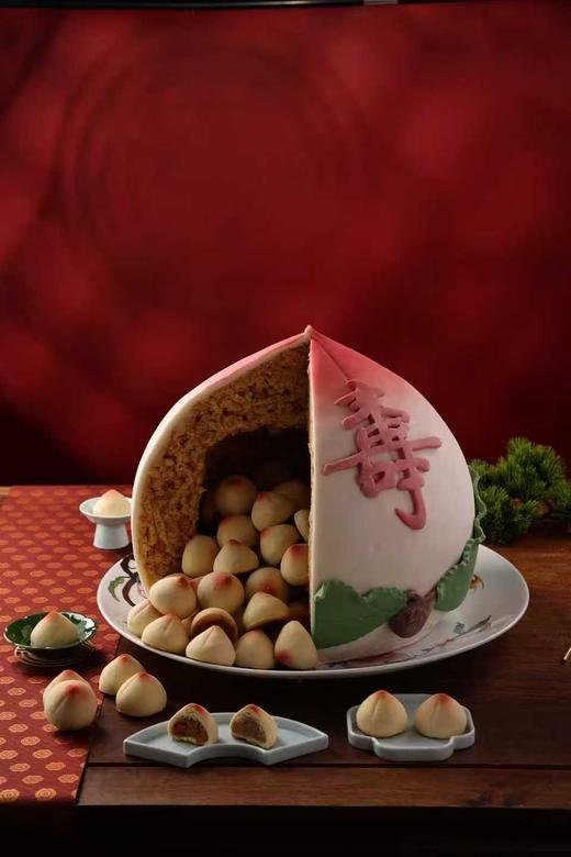 御茶膳房大寿桃礼盒老人生日祝寿帝王桃（正）桃传统糕点点心过寿礼品 商品图1