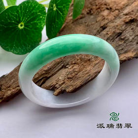 派瑞翡翠 翡翠手镯 糯种 绿色