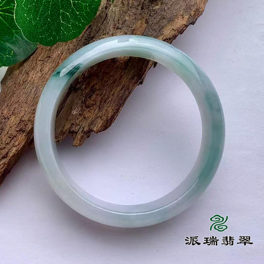派瑞翡翠 翡翠手镯 糯种 飘花 商品图3