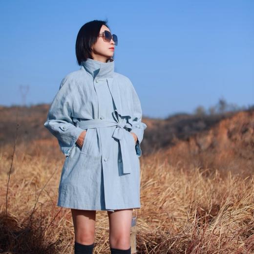 【抖音专属】唤春•风衣外套（24805130远天蓝设计师） 商品图1