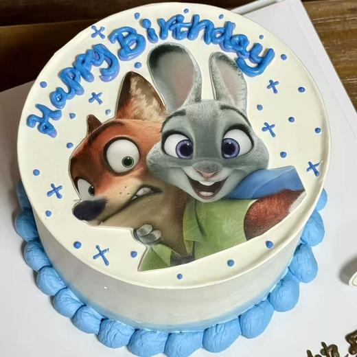 【最好搭档】疯狂动物城朱迪尼克儿童生日蛋糕 商品图2