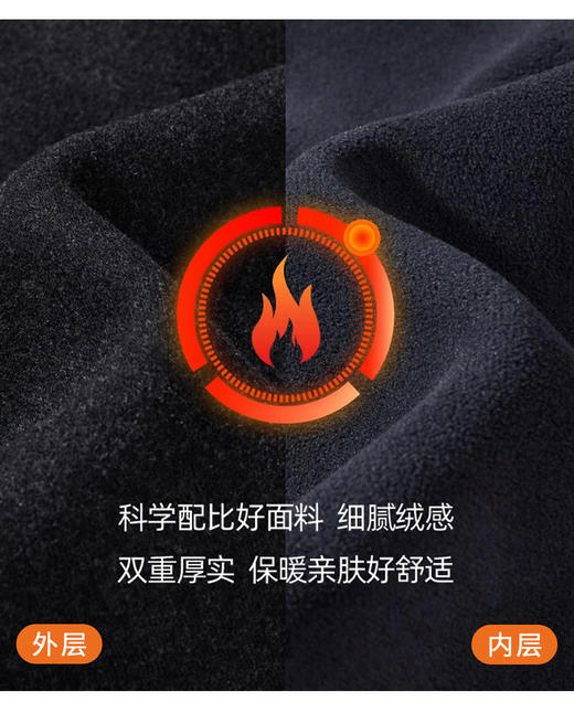 M1LI臣禾	【米白加绒云朵智慧裤】 松紧腰直筒休闲裤	JZ254060193 商品图6