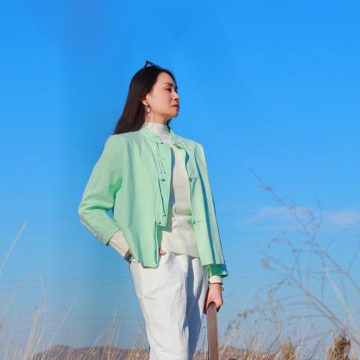 【抖音专属】中式流苏盘扣上衣（24710278-天缥） 商品图1