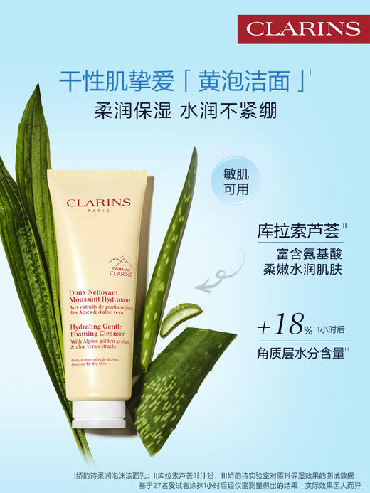 娇韵诗 全新温和泡沫洁面乳 黄绿粉洁面 商品图6