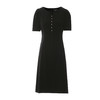EITIE爱特爱夏季新款精致优雅修身显瘦黑色通勤连衣裙7807520 商品缩略图5