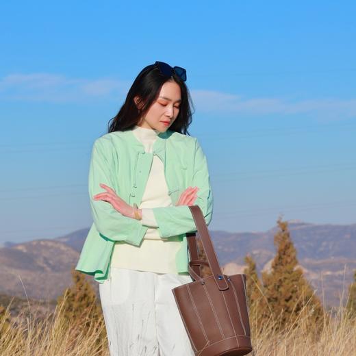 【抖音专属】中式流苏盘扣上衣（24710278-天缥） 商品图0