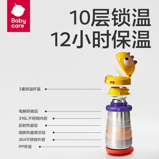 bc霸王龙托比保温杯-塔尔曼橙-300ml 商品图2