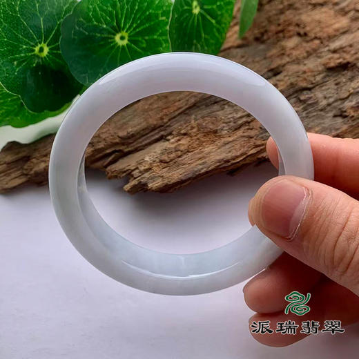 派瑞翡翠 翡翠手镯 糯种 浅紫色 商品图2