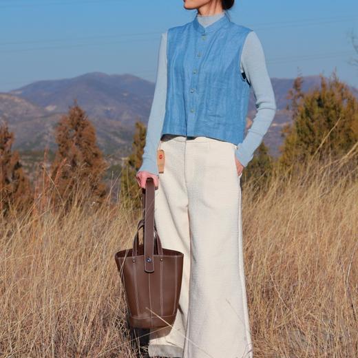 【抖音专属】中式无袖马甲（23704223-青冥） 商品图4