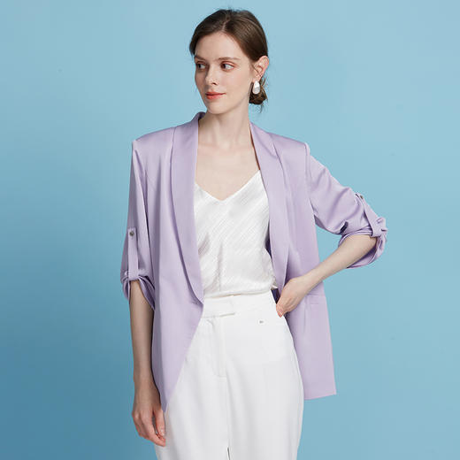 EITIE爱特爱夏季新款休闲轻薄一粒扣西装外套7803506 商品图4