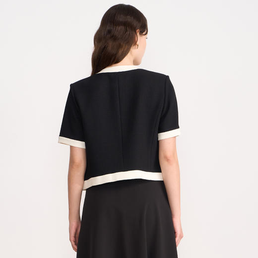 EITIE爱特爱春季新款时尚百搭短款外套女7703406 商品图9