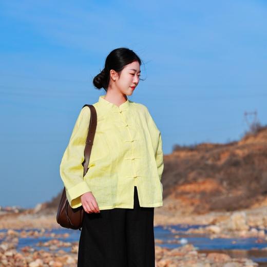 【抖音专属】新中式衬衣(22705020P-寒菊-设计师款) 商品图3