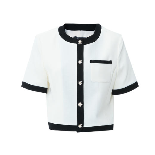 EITIE爱特爱春季新款时尚百搭短款外套女7703406 商品图11