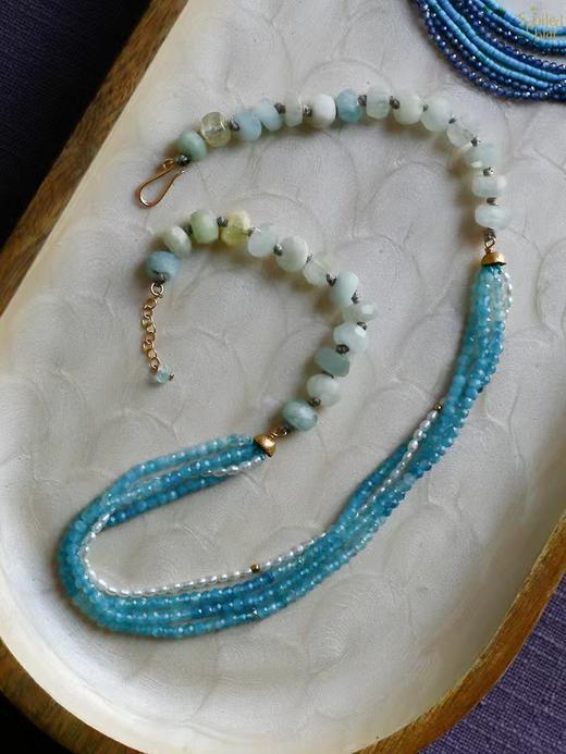 SpoiledBrat Jewelry海蓝宝多层项链 商品图6