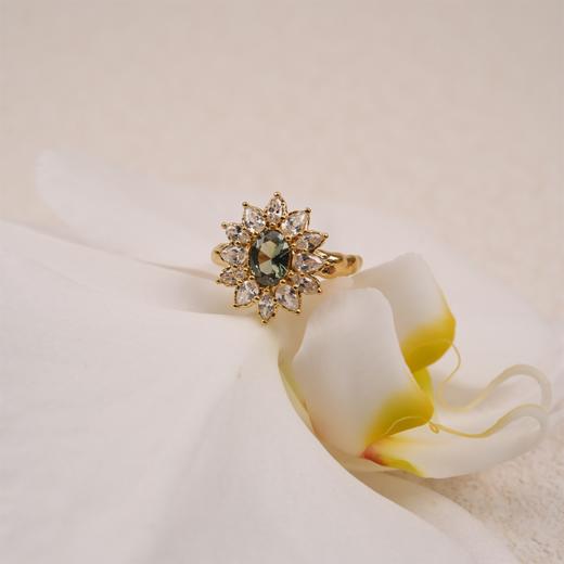 北京仓｜Agapee-Calia-青色 锤纹 锆石 戒指［法国设计师］ 商品图5