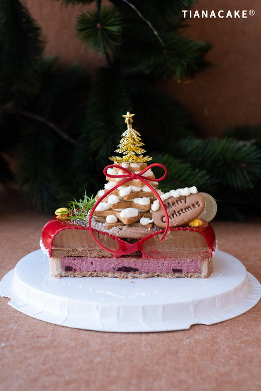 甜心花环巧克力挞（六寸巧克力树莓慕斯挞） 商品图1