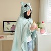 自然醒带帽披肩毯子熊猫和熊午休毯带帽毯JY 商品缩略图12
