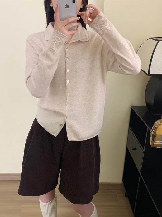 DJ貉羊绒薄款立领开衫5807 商品图2