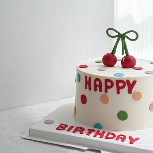 【新款】甜樱点点 马卡龙彩色波点+复古樱桃造型，简约又出片~~ 商品图4