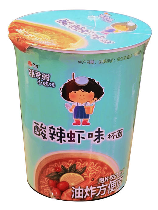 62g张君雅酸辣虾味杯面 商品图0