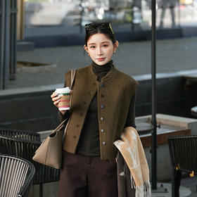 【特价不退换】【部分现货】良木礼羊毛马甲（D25110202F）