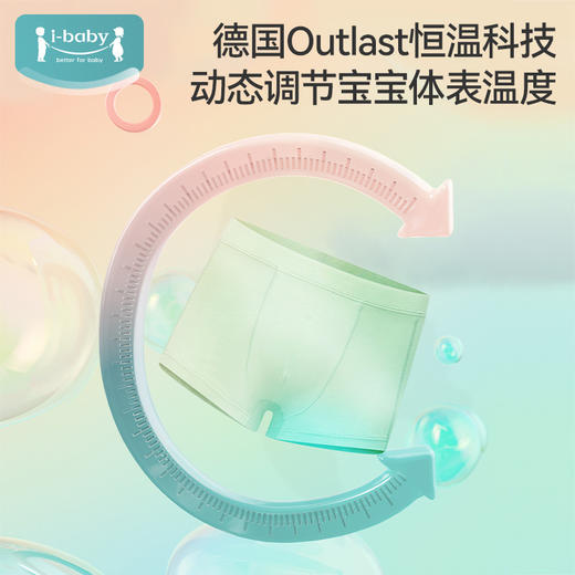 【55元任选3件】ibaby×outlast太空科技恒温男童女童内裤【90/100/130码】 商品图1
