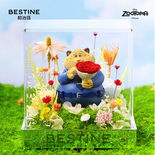 VBEINGS花语 迪士尼疯狂动物城朱迪尼克永生花礼盒摆件生日礼物 商品图2