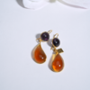 北京仓｜Loulou de la Falaise-LARMES-葡萄琥珀 双色 耳环［法国设计师］ 商品缩略图1