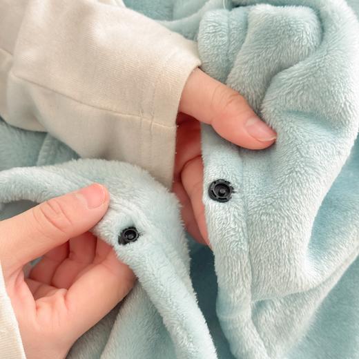 自然醒带帽披肩毯子熊猫和熊午休毯带帽毯JY 商品图6