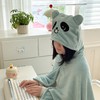 自然醒带帽披肩毯子熊猫和熊午休毯带帽毯JY 商品缩略图11