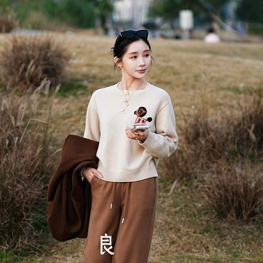 【特价不退换】【预售7天】良木礼山羊绒上衣（D251102718F） 商品图1