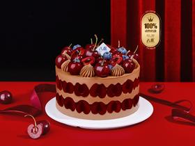 ※【厘遇满满】6英寸 新鲜车厘子生日蛋糕 不含冰淇淋