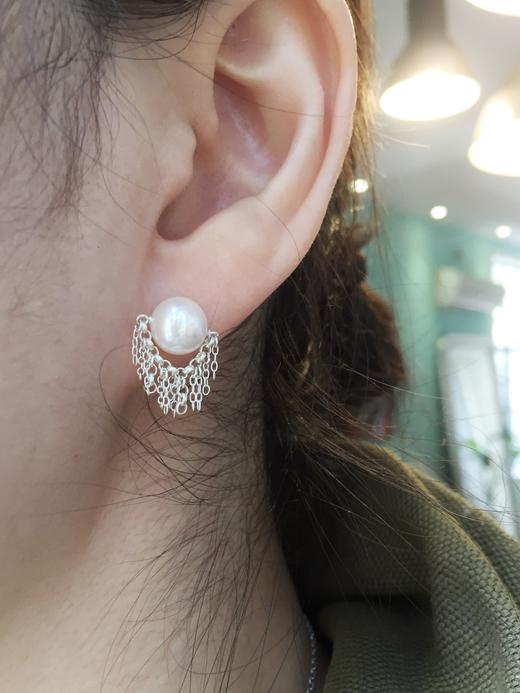 SpoiledBrat Jewelry925纯银瀑布流苏珍珠耳钉 商品图1
