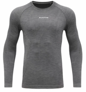 25/26SURPINE全场景零压羊毛功能衣灰