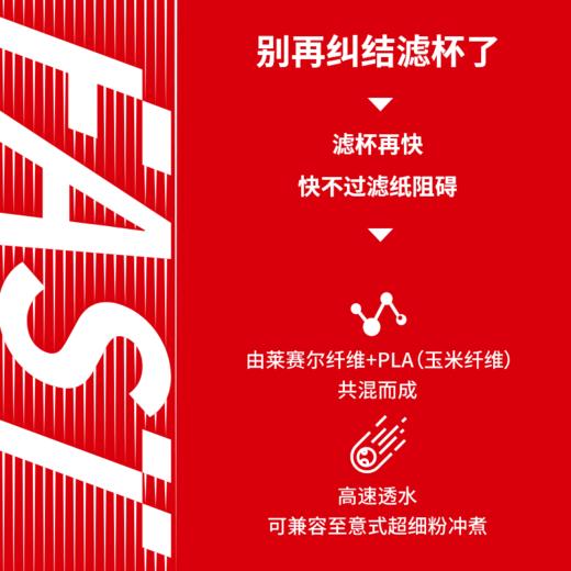 捌比特 fast 莱赛尔纤维PLA 高速咖啡滤纸 快速萃取V60滤杯过滤纸 商品图1