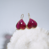 北京仓｜Loulou de la Falaise-Clover-浓胭脂 爱心 耳环［法国设计师］ 商品缩略图3