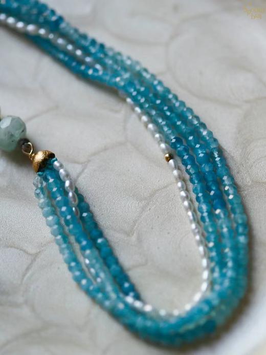 SpoiledBrat Jewelry海蓝宝多层项链 商品图8