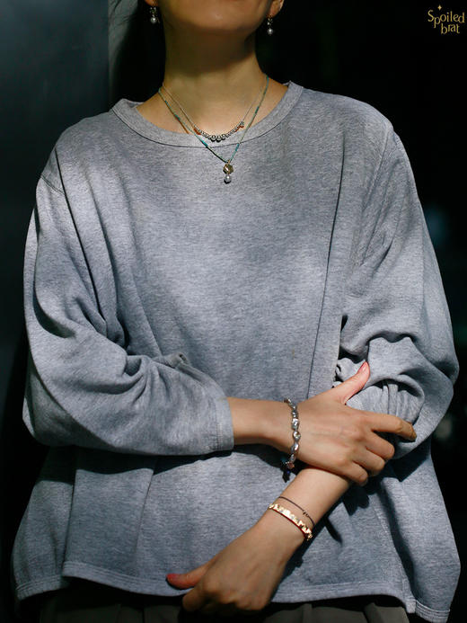 SpoiledBrat Jewelry斜长石灰珍珠耳环 商品图4