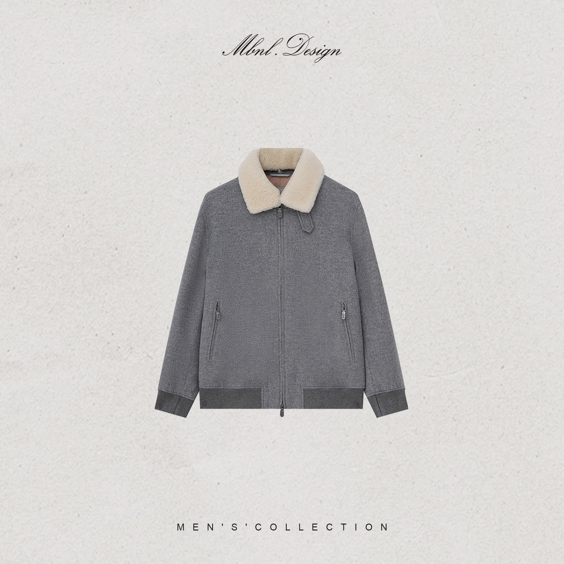 「BC.Shearling」秦磊男装绵羊毛定织梭织夹克LL-WWT0053 N11商品图1