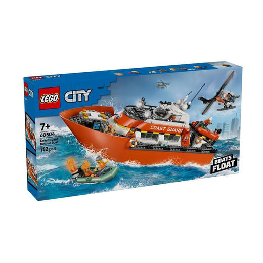 乐高LEGO 海岸警卫队救援船和直升机LEGC60504 商品图0