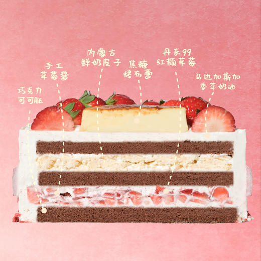 草莓屋【草莓奶皮子烤布蕾】 商品图1