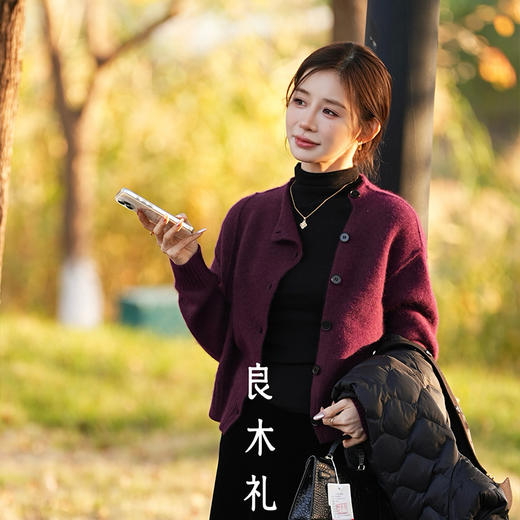 【特价不退换】【预售7天】良木礼绵羊毛开衫（D251102757F） 商品图3