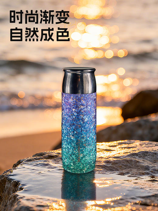 B-FJ-飞剑纯钛保温杯-双层390ml带杯套 商品图1