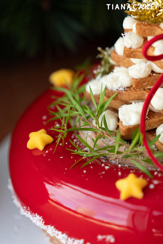 甜心花环巧克力挞（六寸巧克力树莓慕斯挞） 商品图6