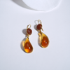 北京仓｜Loulou de la Falaise-LARMES-枫叶红棕 双色 耳环［法国设计师］ 商品缩略图1