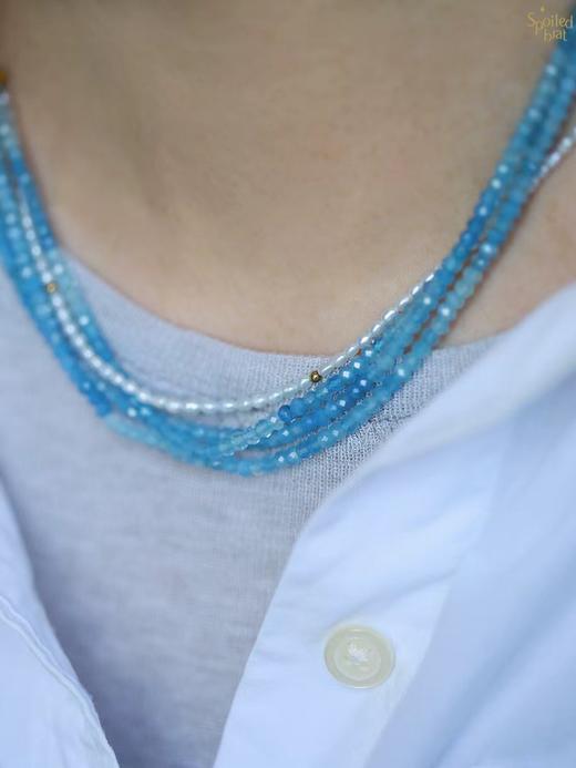 SpoiledBrat Jewelry海蓝宝多层项链 商品图2