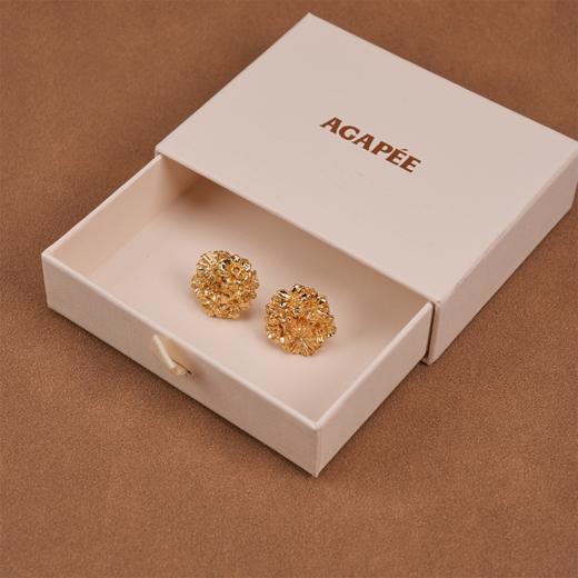 北京仓｜Agapee-Meli-金色 梅利 花朵 耳钉［法国设计师］ 商品图4